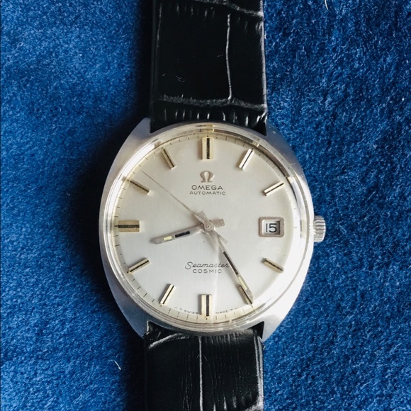 Omega Seamaster Watch with Black Strap and Silver Dial - Picture 6 of 12